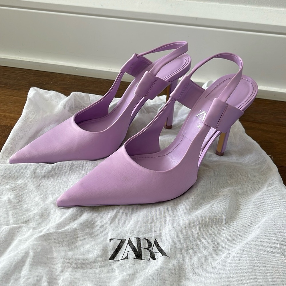 Zara Lilac heels